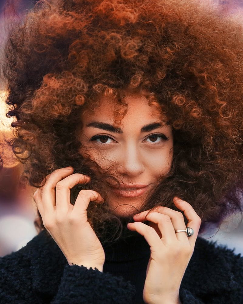Keratin Smoothening — before